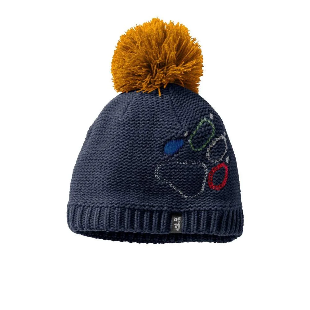 Шапка Jack Wolfskin Paw Knit Junior Medium, голубая, фото №1 Шапка Jack Wolfskin Paw Knit Junior Medium, голубая, фото №1