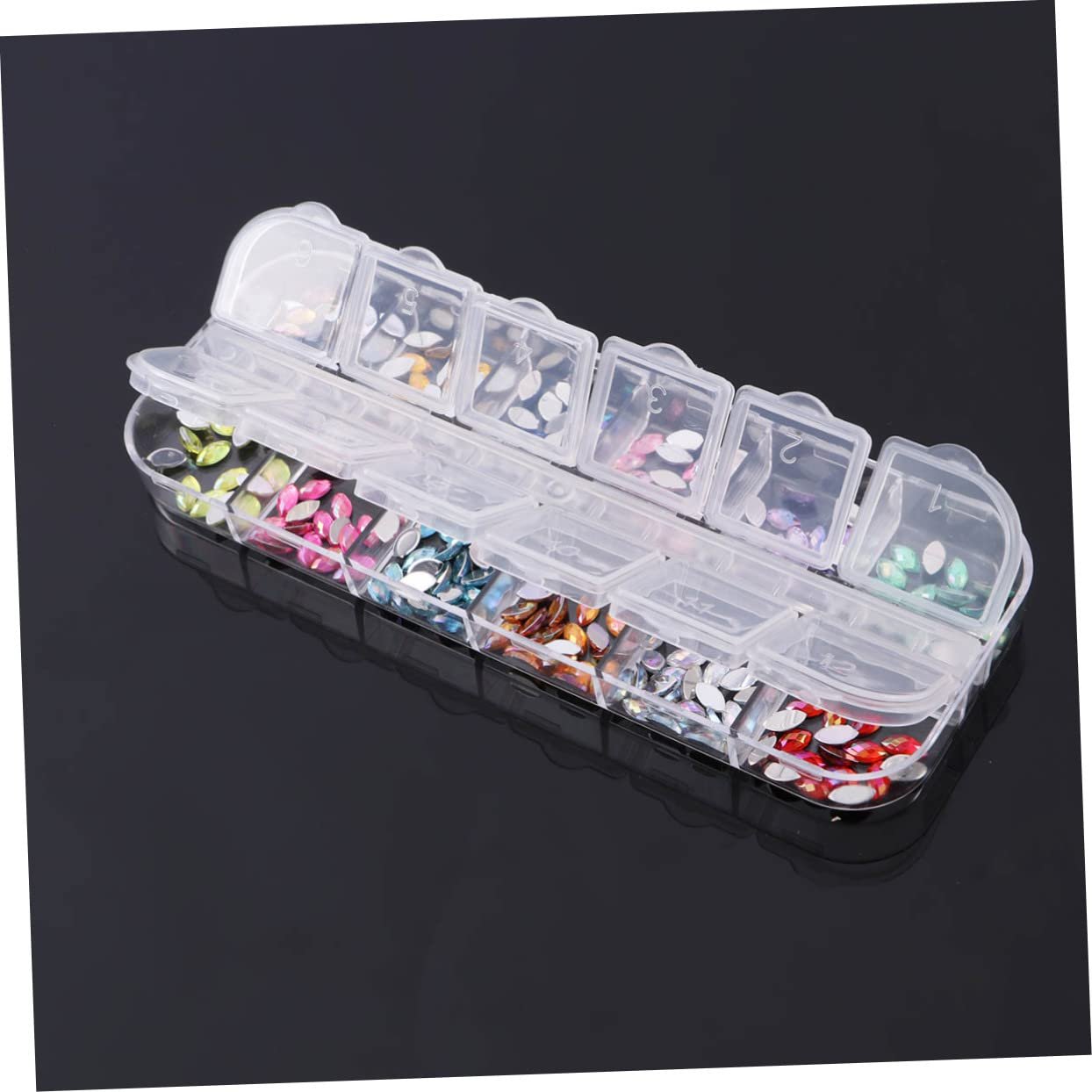 Набір стразів для нігтів FRCOLOR 12 кольорів, фото №7 Набір стразів для нігтів FRCOLOR 12 кольорів, фото №7