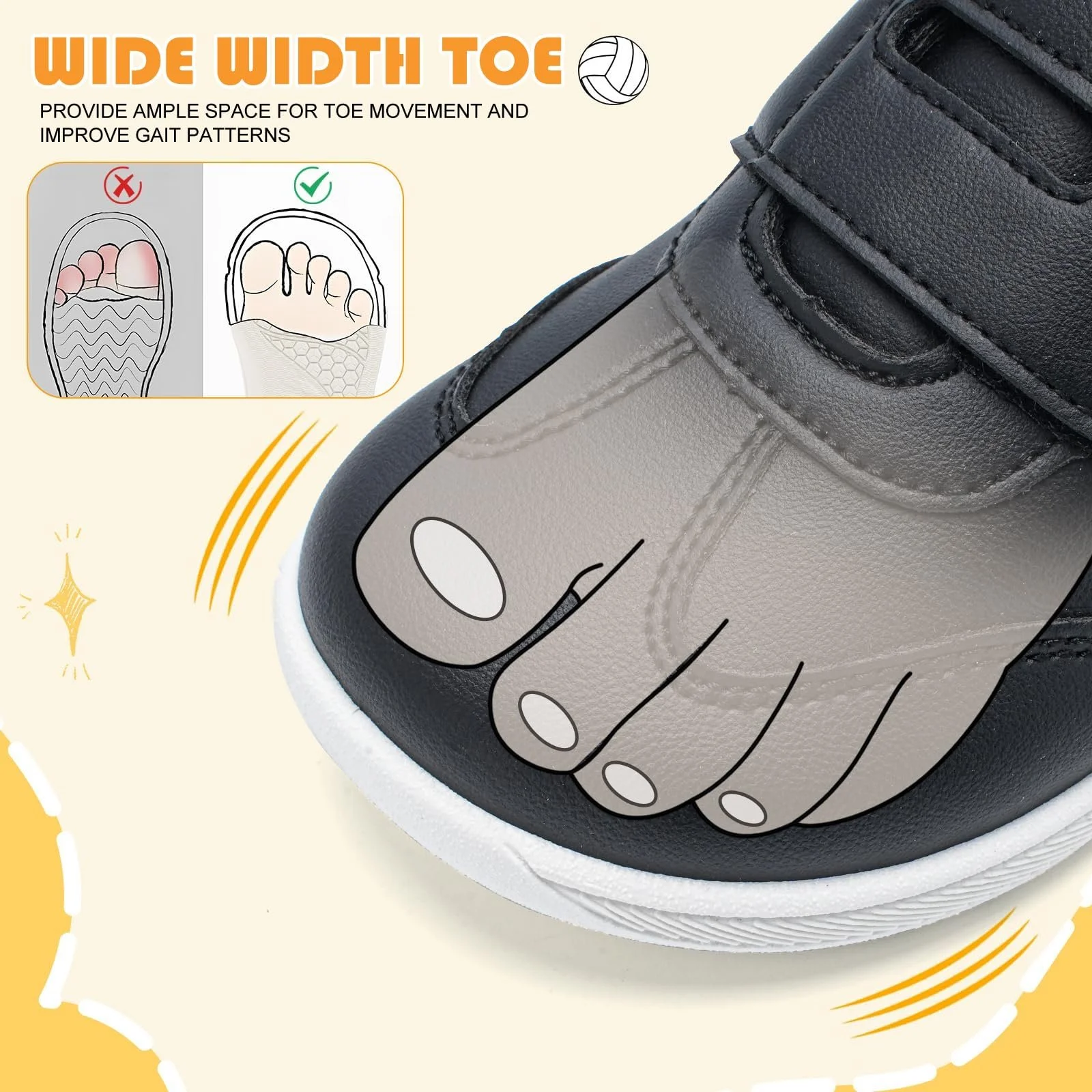 Дитячі Кросівки для хлопчиків, нековзні сліпони, широкі, фото №2