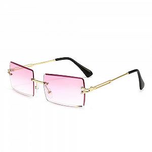 Солнцезащитные очки Amini Без оправы Прямоугольные A10 Разноцветные - Фото 1