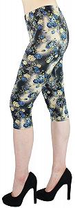Капри dy_mode CLG009 Женские 3/4 с цветочным узором synthetic.ua - Фото 1