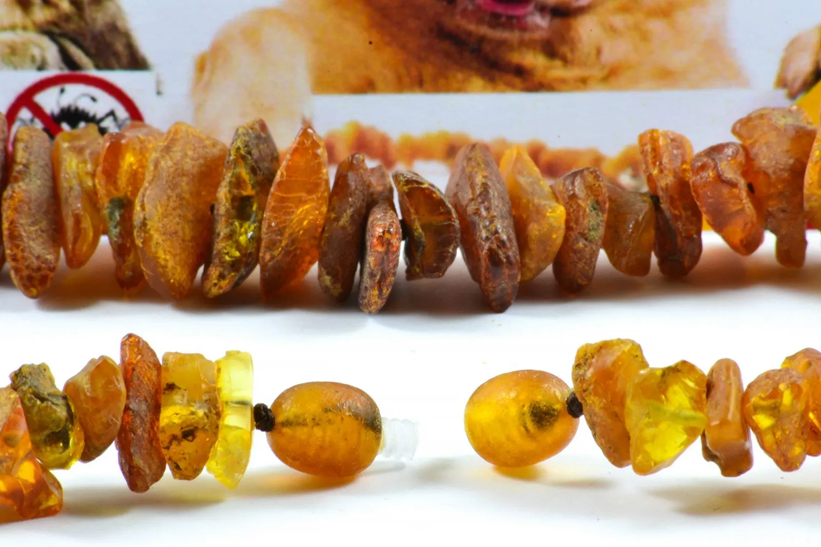 Нашийник Raw Baltic Amber 32 см, фото №5