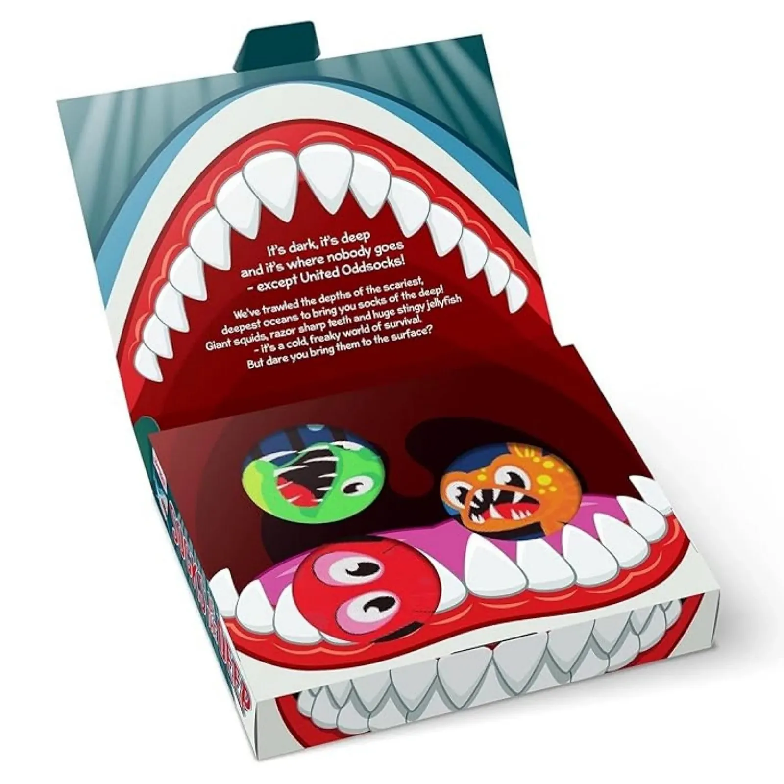 Носки Oddsocks Socks of the Deep Shark Deep Sea Размер 30-38, Набор 6 пар, Разноцветные, L, фото №3 Носки Oddsocks Socks of the Deep Shark Deep Sea Размер 30-38, Набор 6 пар, Разноцветные, L, фото №3