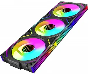 Вентилятор TZMRIT Interstellar-V2 / 120 мм / RGB  / Чорний - Фото 1