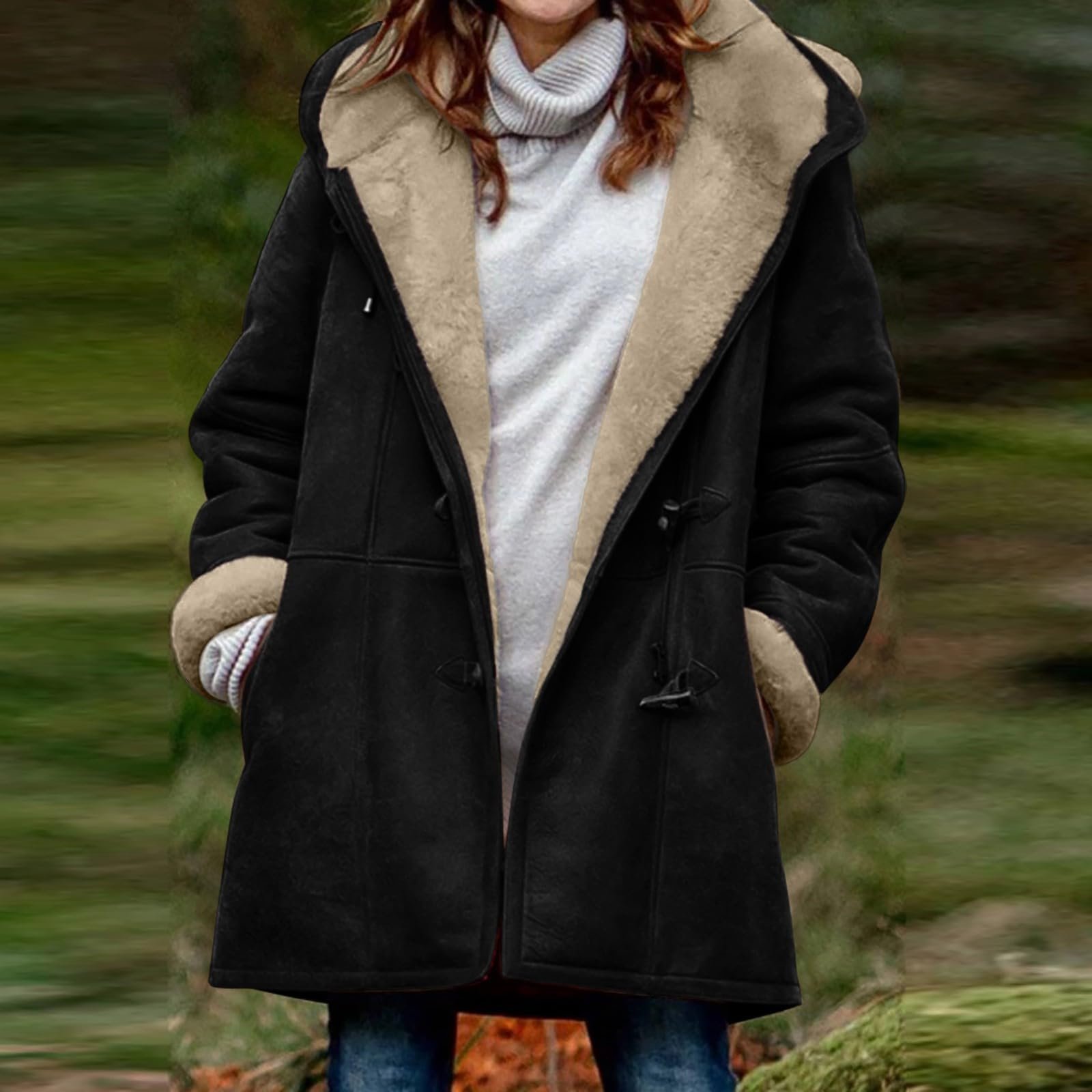 Зимова Куртка Жіноча Довга Флісова Куртка Утеплена, фото №2