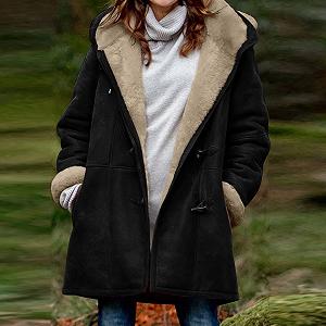 Зимова Куртка Жіноча Довга Флісова Куртка Утеплена synthetic.ua - Фото 1