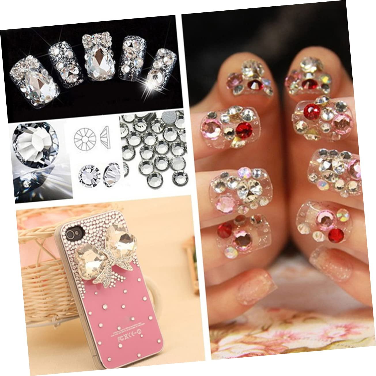 Набір страз для нігтів COHEALI Crystal Ball 1440 штпрозорі скляні свердла Колір, фото №4 Набір страз для нігтів COHEALI Crystal Ball 1440 штпрозорі скляні свердла Колір, фото №4