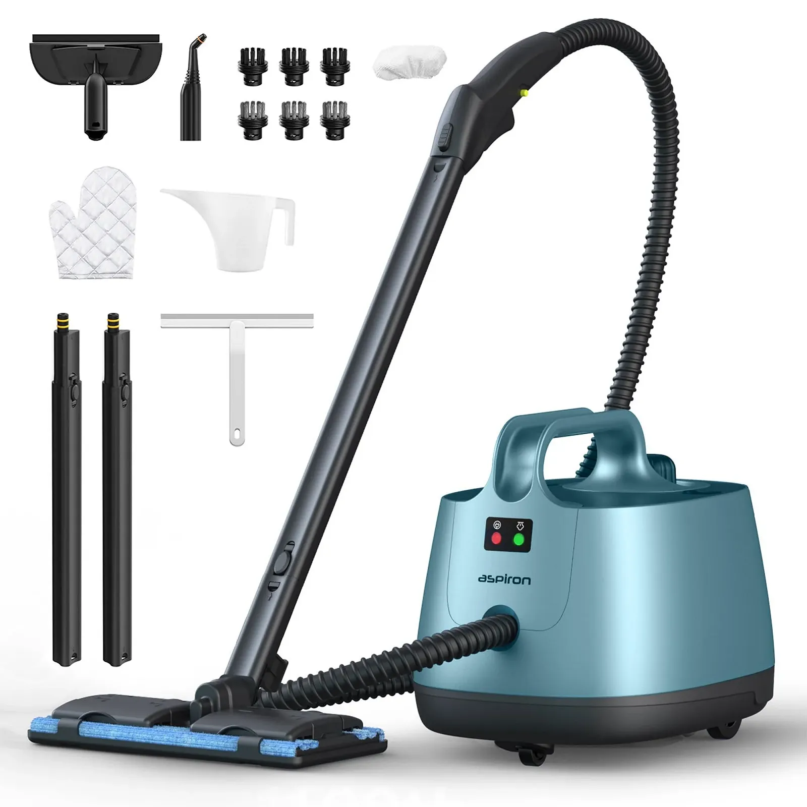 Пароочисник Aspiron 1,5 л 21 аксесуар Blue, фото №1 Пароочисник Aspiron 1,5 л 21 аксесуар Blue, фото №1