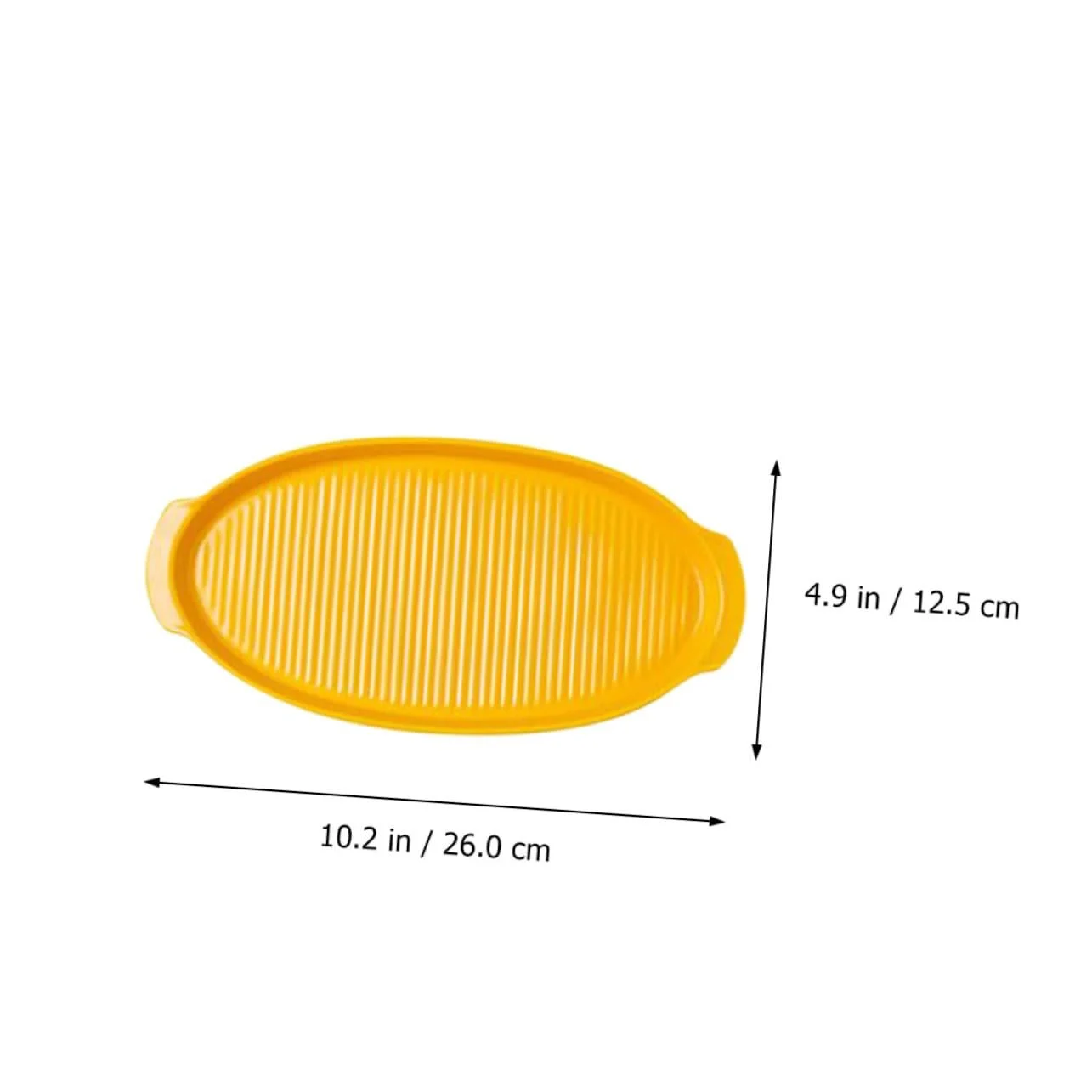 Форма для запекания Овальная Малая Керамическая с двойными ручками Термостойкая, фото №3
