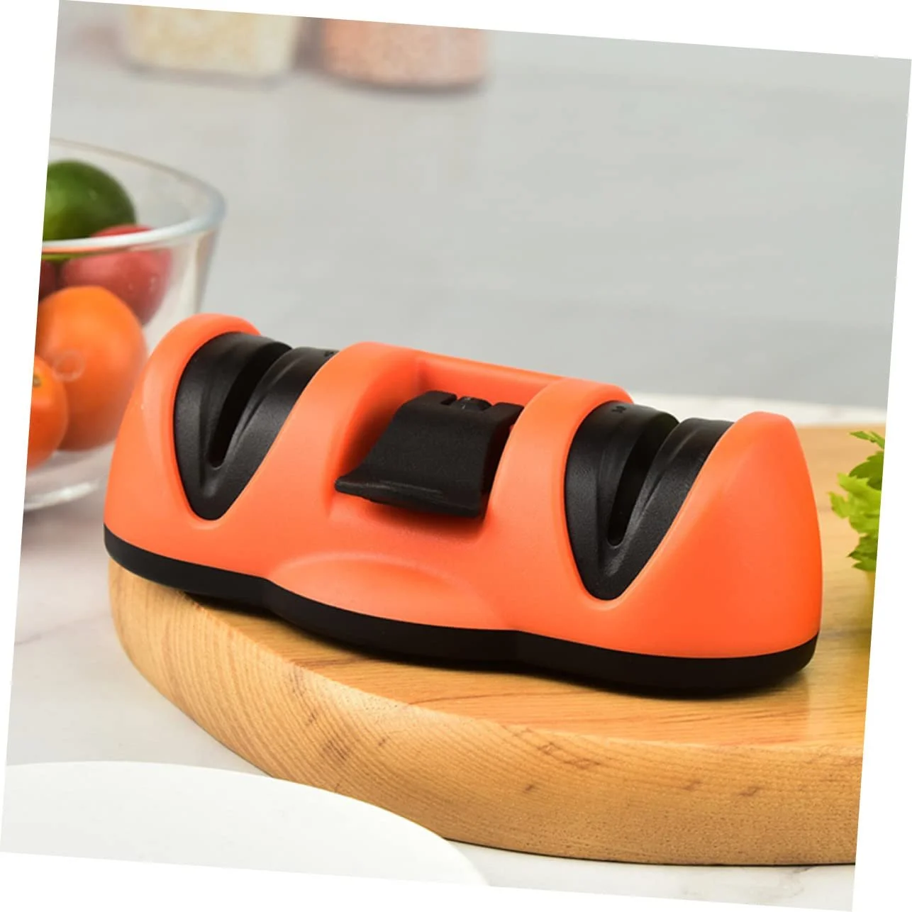 Точило для ножів ручна 2 слоти з вакуумною присоскою Orange, фото №8