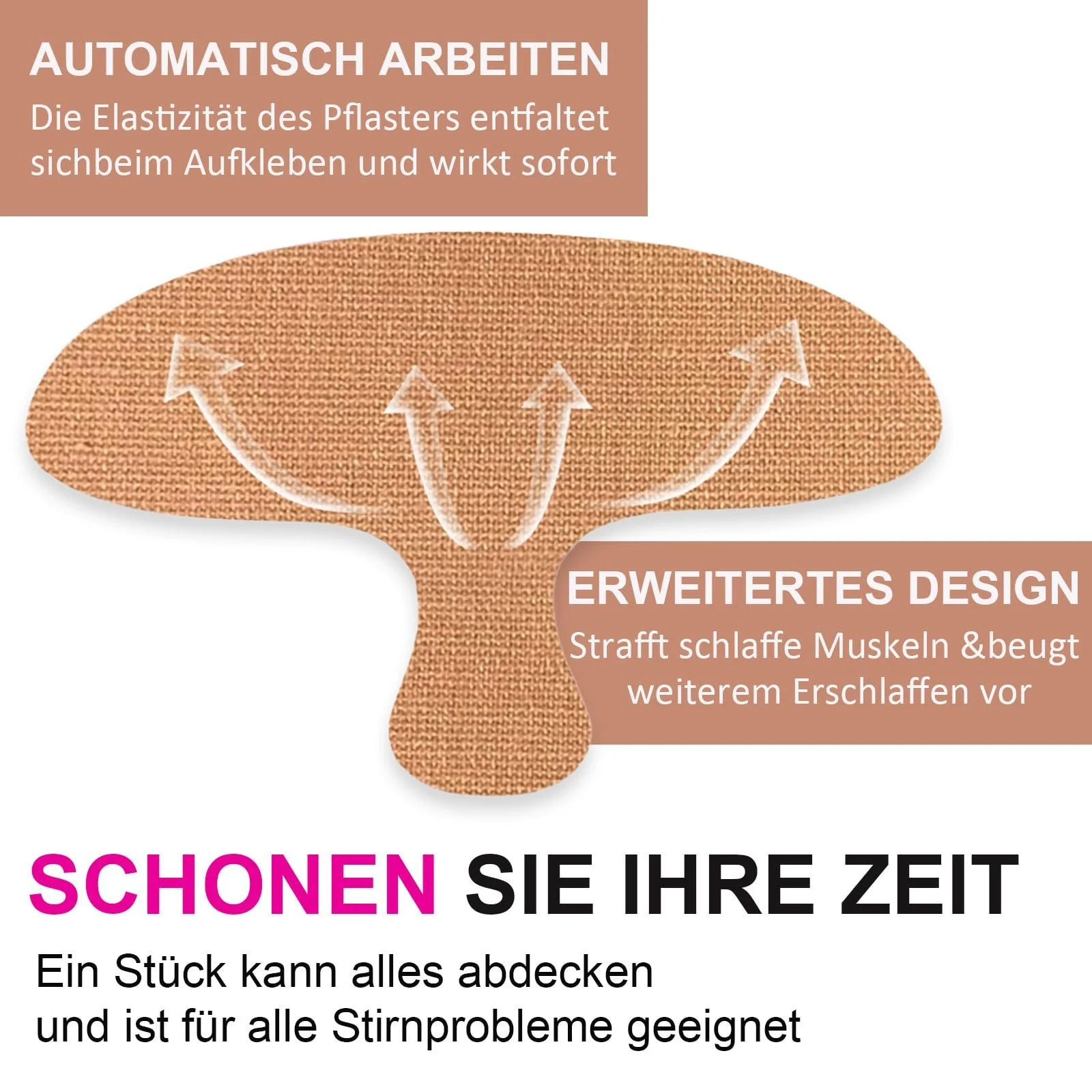 Патчі для лоба проти зморшок для розгладження зморшок на лобі, 20 шт, фото №3