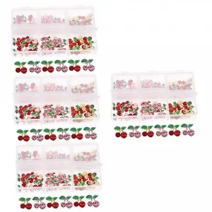 Набор для дизайна ногтей Healeved, 240 шт., украшения для ногтей со стразами, гель-лак для ногтей, кристаллы для ногтей в виде вишен, ювелирные изделия для ногтей, драгоценные камни для ногтей Dingding - Фото 1