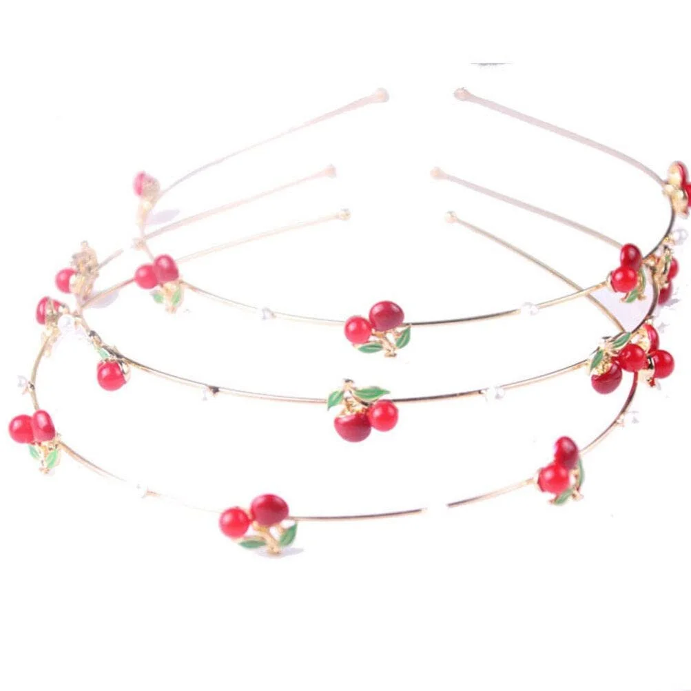 Обруч Вишня AMOSFUN Елегантний Аксесуар для Вечірки на День народження, фото №4