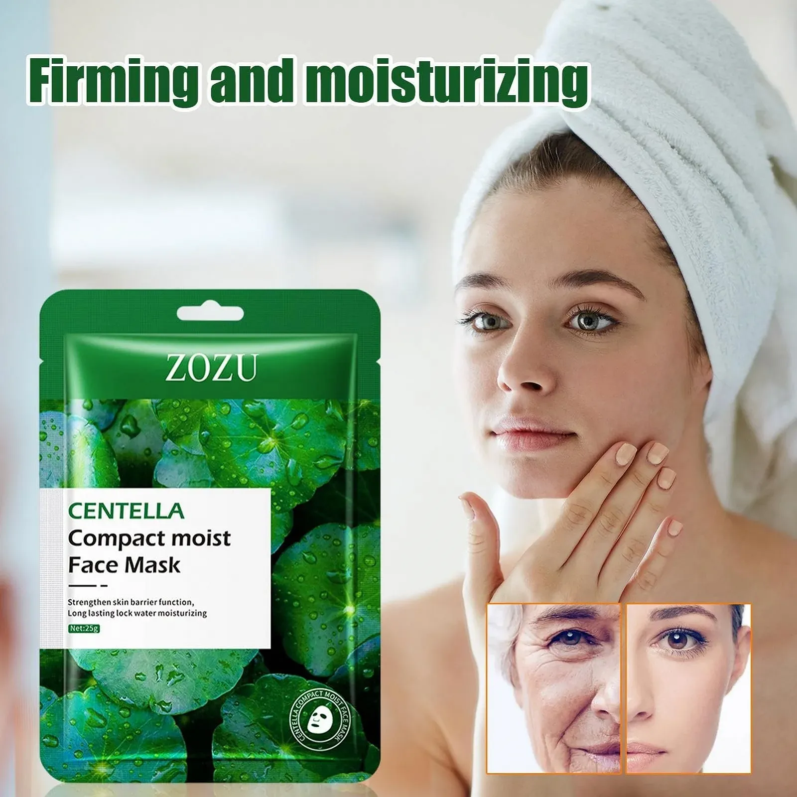 Зволожуюча Маска для Обличчя Centella Whitening, Зменшення Тьмяності, Шорсткості, фото №2 Зволожуюча Маска для Обличчя Centella Whitening, Зменшення Тьмяності, Шорсткості, фото №2