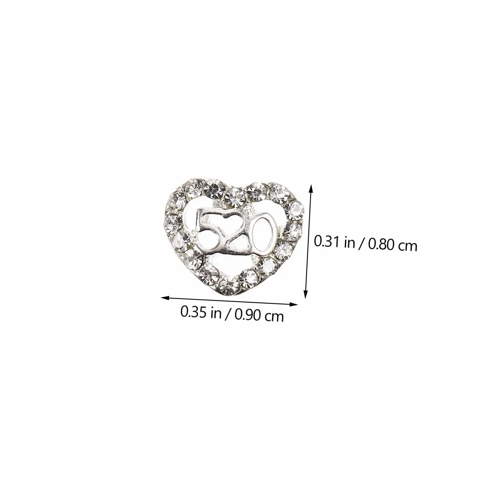 Украшения для ногтей ABOOFAN 80 шт Сердцевидные бриллианты для ногтей Галстук Сделай сам Цинковый сплав, фото №2 Украшения для ногтей ABOOFAN 80 шт Сердцевидные бриллианты для ногтей Галстук Сделай сам Цинковый сплав, фото №2