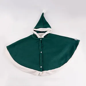 Плащ-накидка с капюшоном для девочки Generisch 2025, рождественская, зимняя одежда synthetic.ua - Фото 1