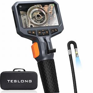 Ендоскоп Teslong Dual Lens з підсвічуванням, ендоскоп з можливістю обертання, ендоскоп з 4.5-дюймовим LCD екраном, ендоскоп з рухомою головкою, інспекційна камера з трубкою (1.55 метри/8.5 мм) - Фото 1