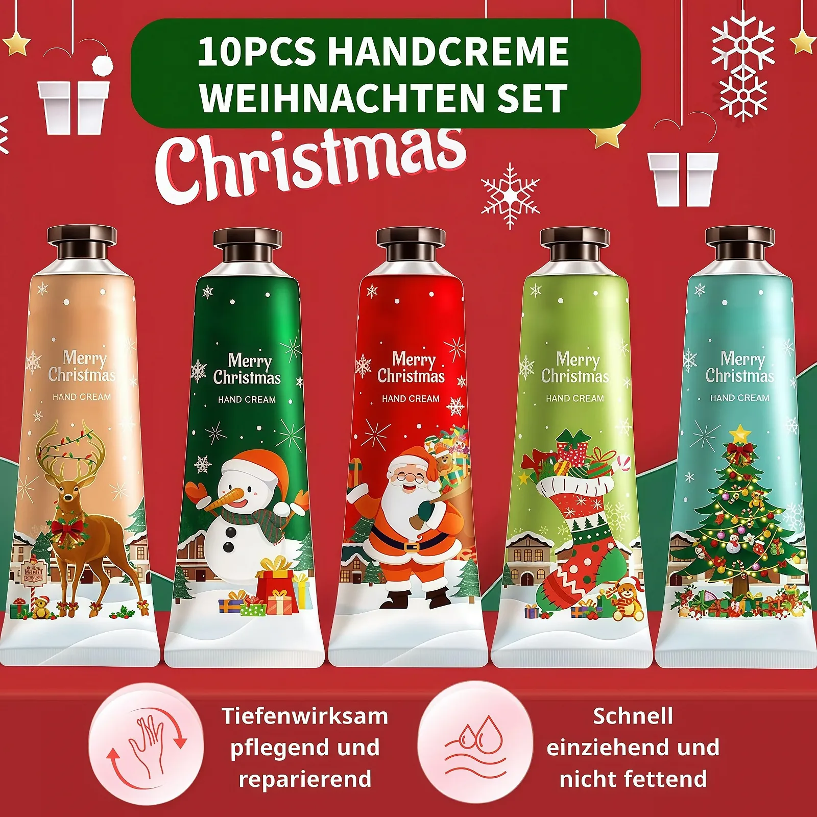 Набір кремів для рук 10 шт. Міні-крем для рук для дуже сухої шкіри, фото №2