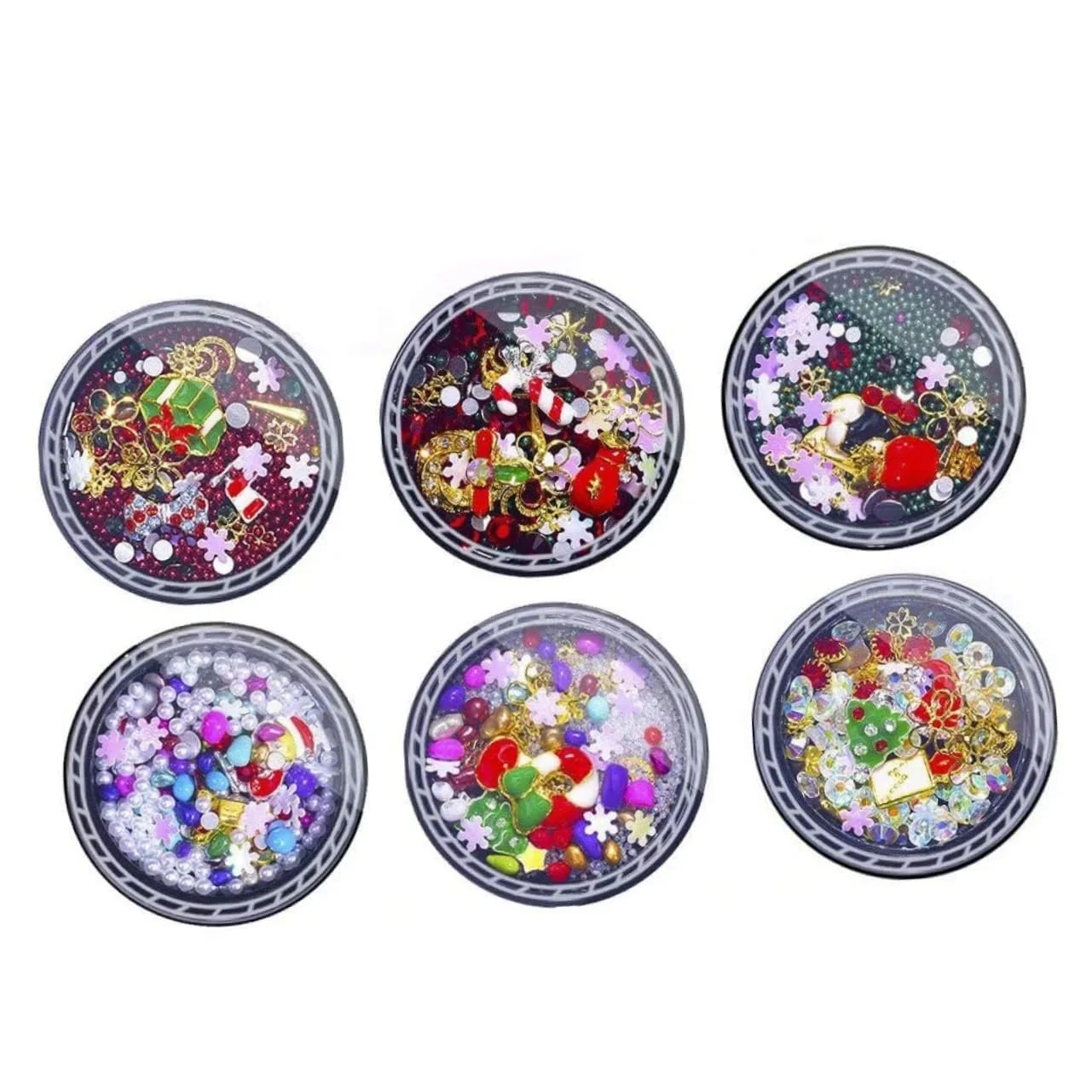 Різдвяні Блискітки Сніжинки Санта Клаус Різні дизайни, фото №1