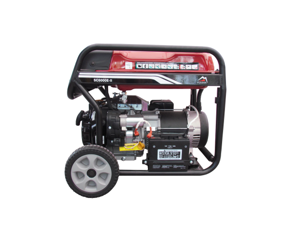 Генераторна установка SC6000E 1ф 5,0кВт, ел старт бак-25л, колеса, фото №3 Генераторна установка SC6000E 1ф 5,0кВт, ел старт бак-25л, колеса, фото №3