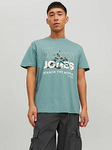 Футболка JCOHUNT TEE SS CREW NECK LN 12228391-Trellis Jack&Jones Блакитний XL - Фото 1