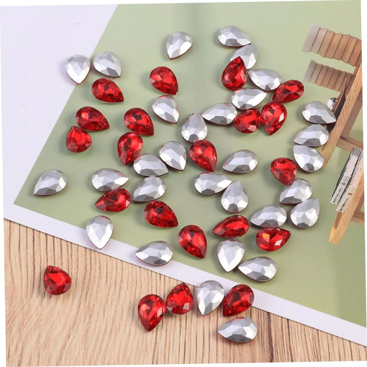 Стразы Капля Lurrose 150 шт. для маникюра, фото №4