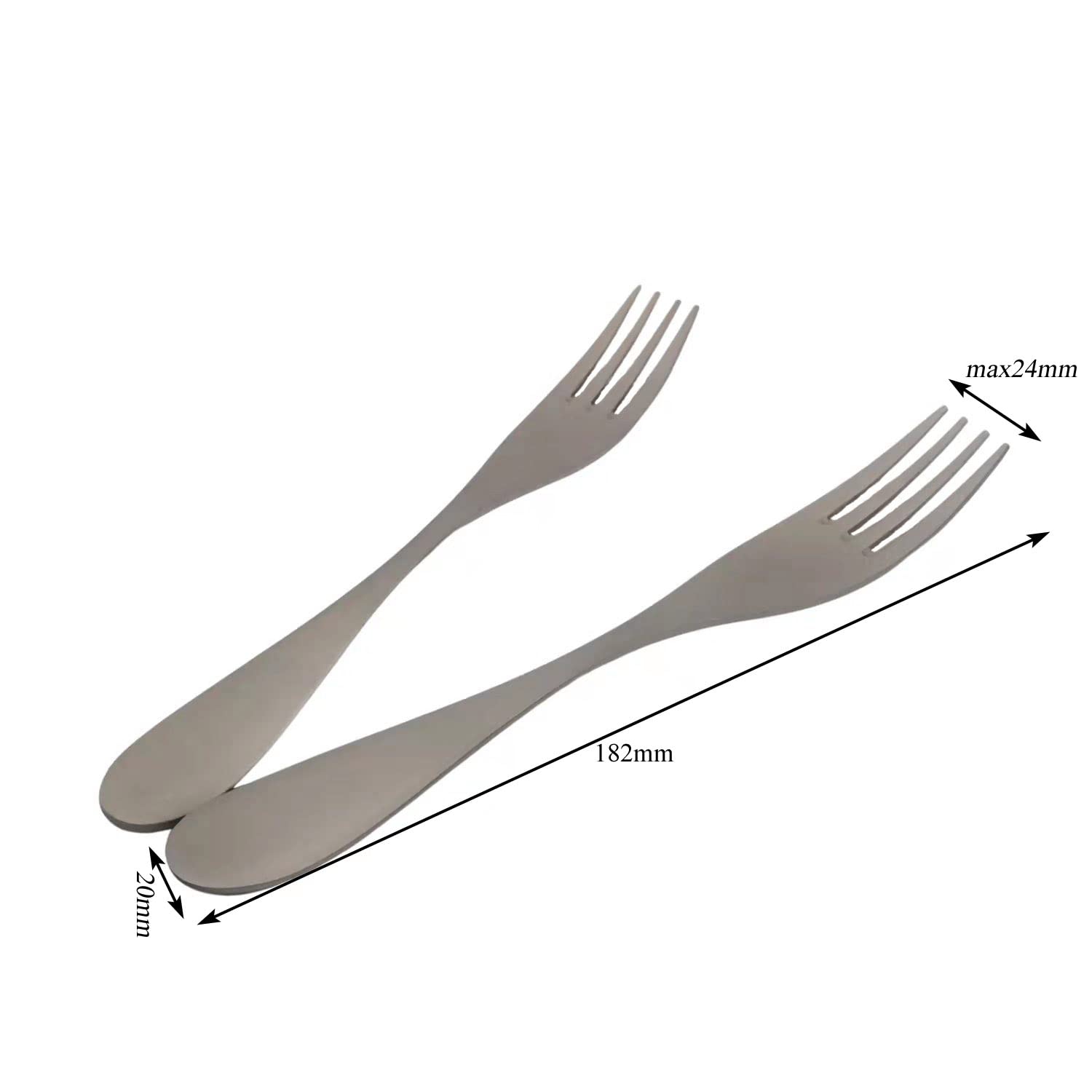 Спорк RISON-Titanium Ultra Light and High Quality для походов, рыбалки или других активностей на открытом воздухе (упаковка 2 шт.), фото №3