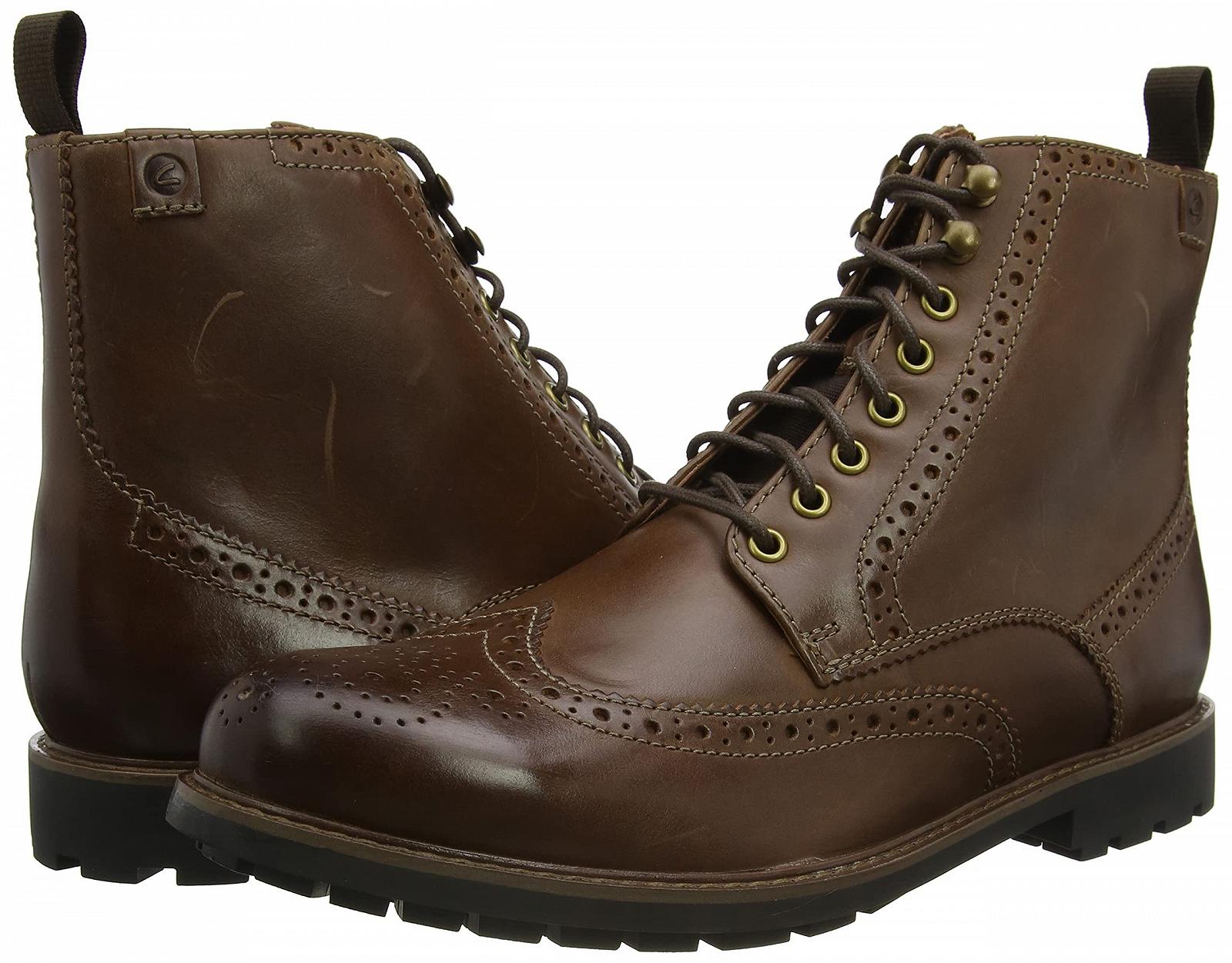 Ботинки Оксфорды мужские Clarks Bowzer Hi коричневый, 41 EU, фото №7