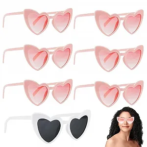 Солнцезащитные Очки Сердце Wzhtuzi Ретро 7 пар - Фото 1