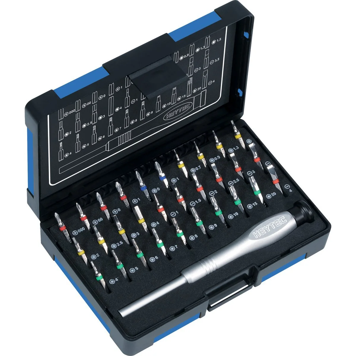 Набір прецизійних біт Heytec 50834000000 багатоколірний, фото №1