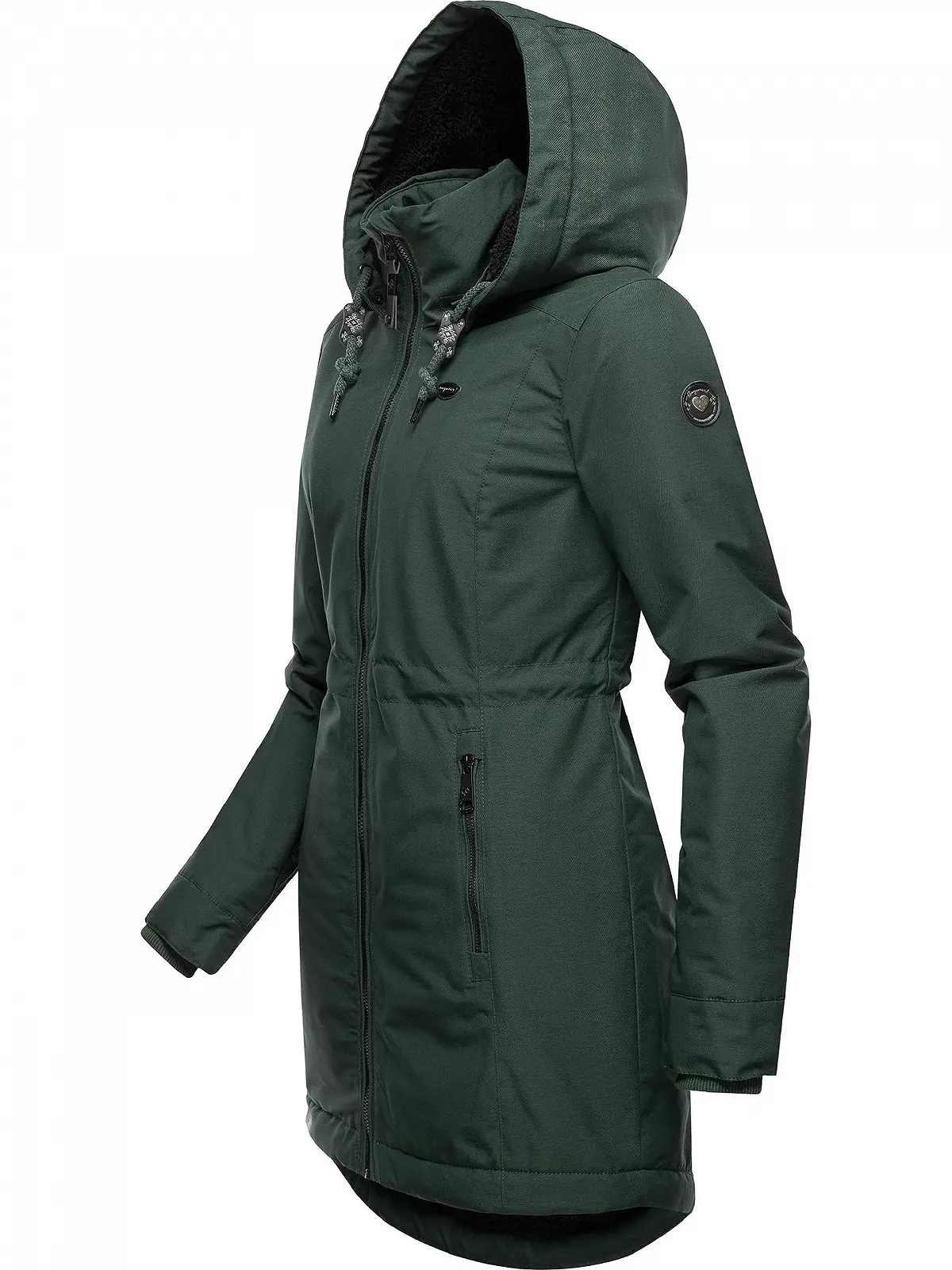 Пальто зимове Ragwear Dakkota Жіноче Водонепроникне з капюшоном, що знімається, фото №2