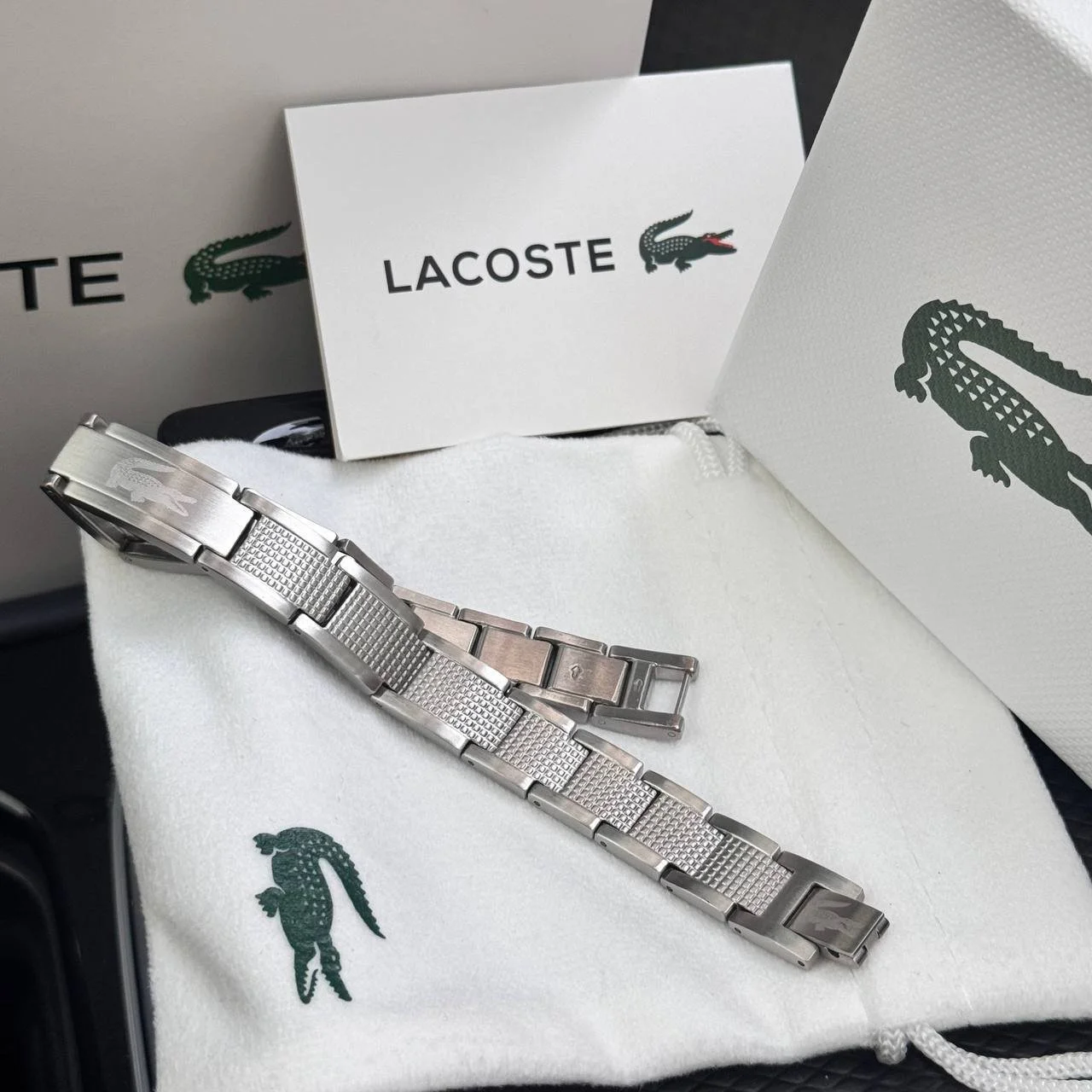 Мужской браслет из нержавеющей стали Lacoste, фото №5
