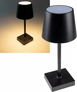 Настольная лампа ChiliTec LED Аккумуляторная Сенсорная USB-C 26 см Черный synthetic.ua - Фото 1