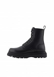 Черевики Armani Exchange Edition Ankle Шкіряні Чорні - Фото 1