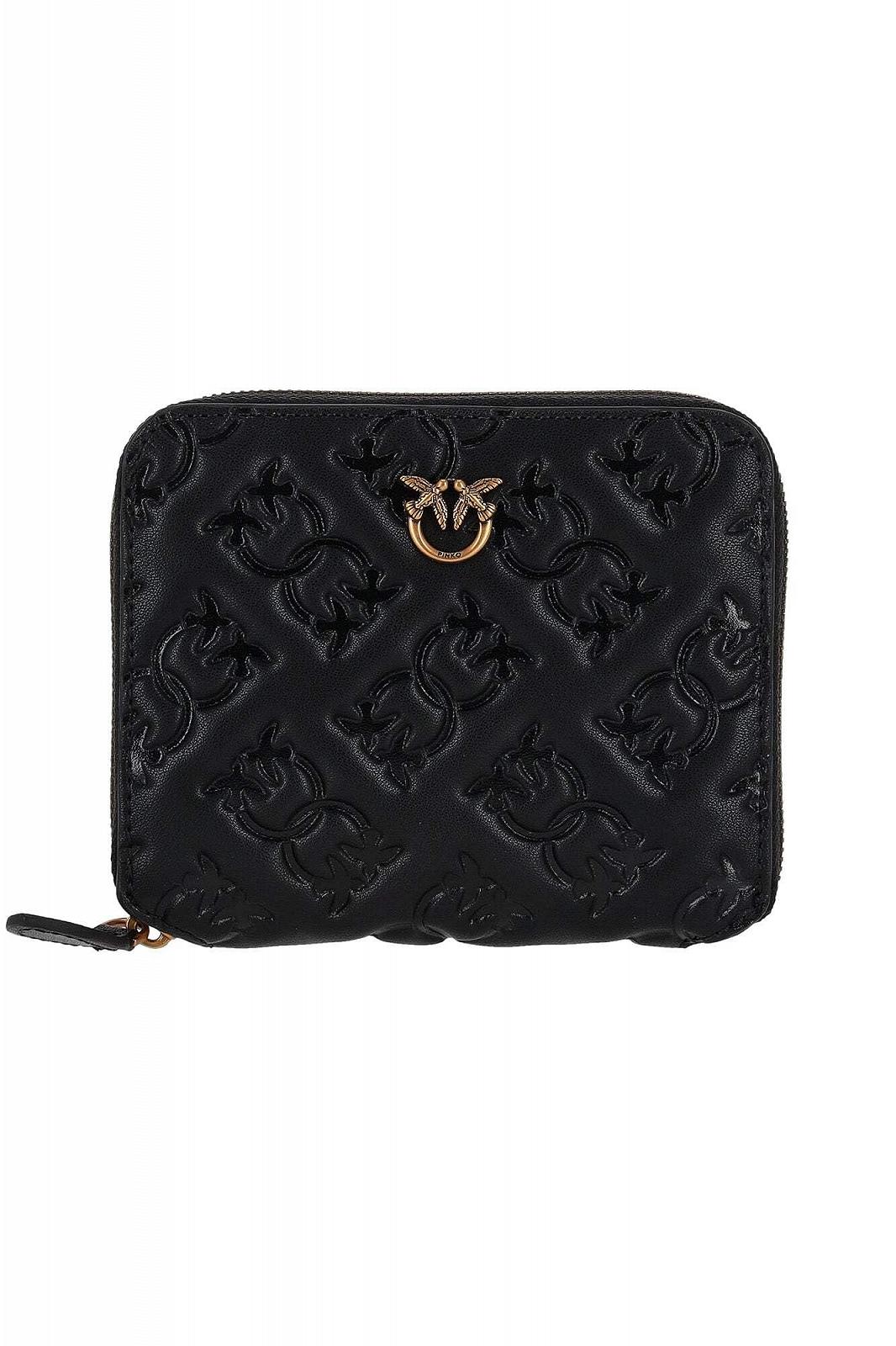 Гаманець Pinko Taylor Zip Around Vitello Donna Mini Чорний, фото №1