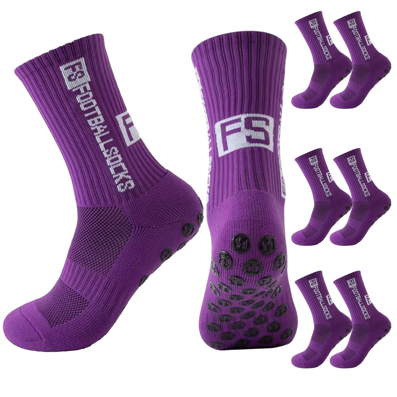 Футбольные спортивные носки, Футбольные нескользящие спортивные носки, Носки с захватом, Нескользящие спортивные носки, Для футбола, баскетбола, бега, фото №1