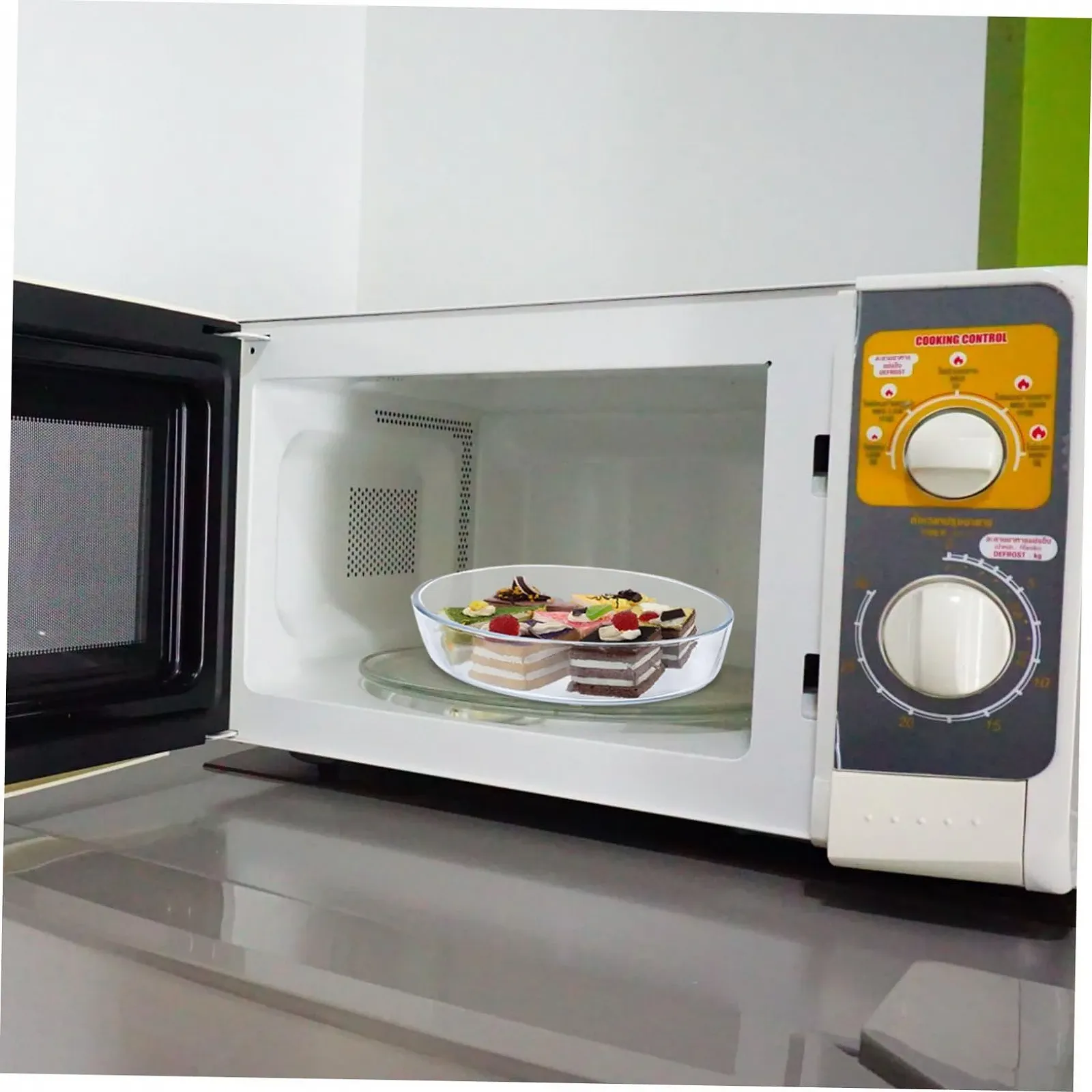 Противень для запекания термостойкий из закаленного стекла для микроволновой печи и посудомоечной машины, фото №6