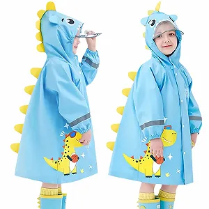 Дитячий дощовик-пончо Fewlby для хлопчиків та дівчаток, водонепроникний - Фото 1