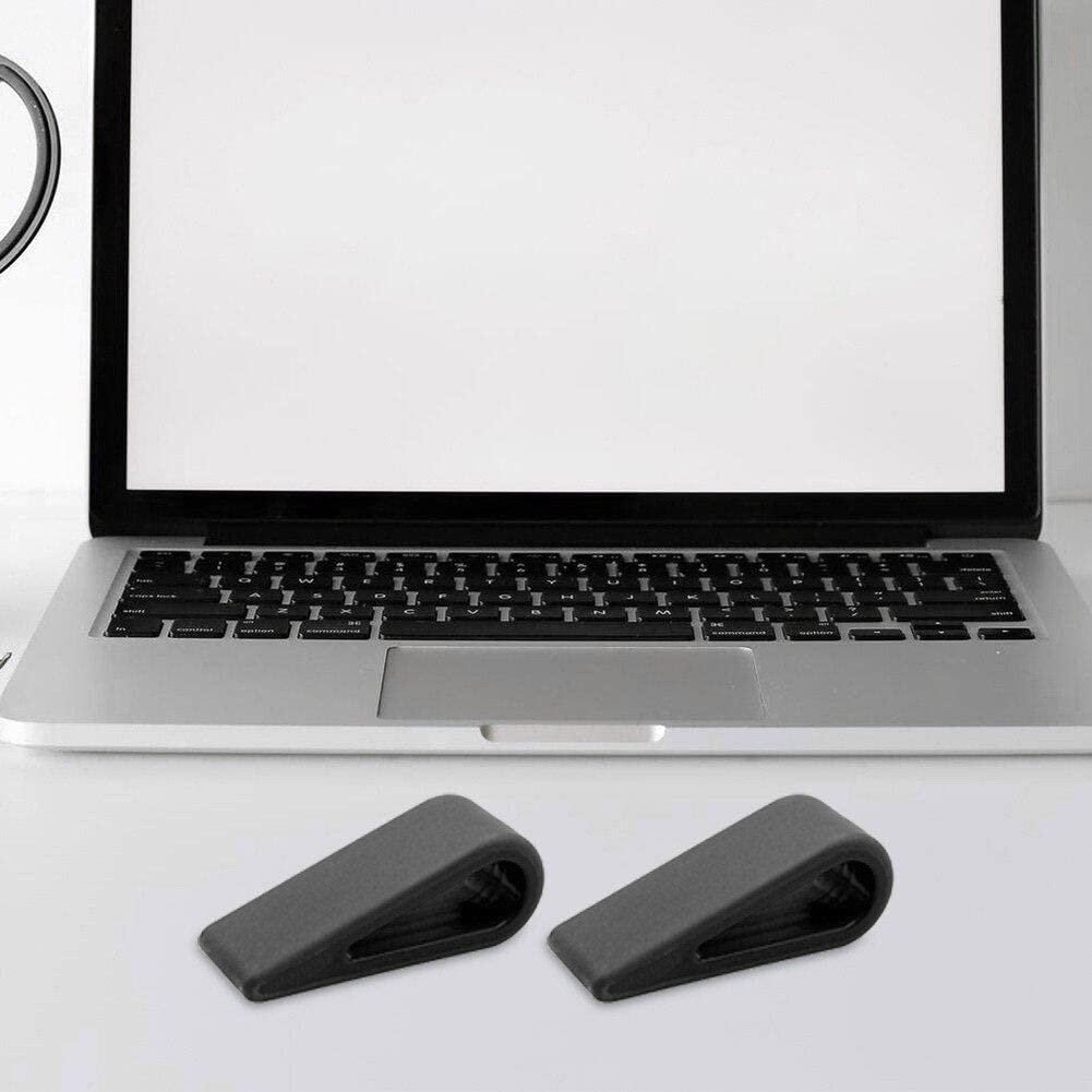 Подставка для ноутбука, 2 шт., подставка для компьютера, блокнота, клавиатуры, нескользящая силиконовая подставка, портативная клиновидная стойка для дома и офиса, фото №2