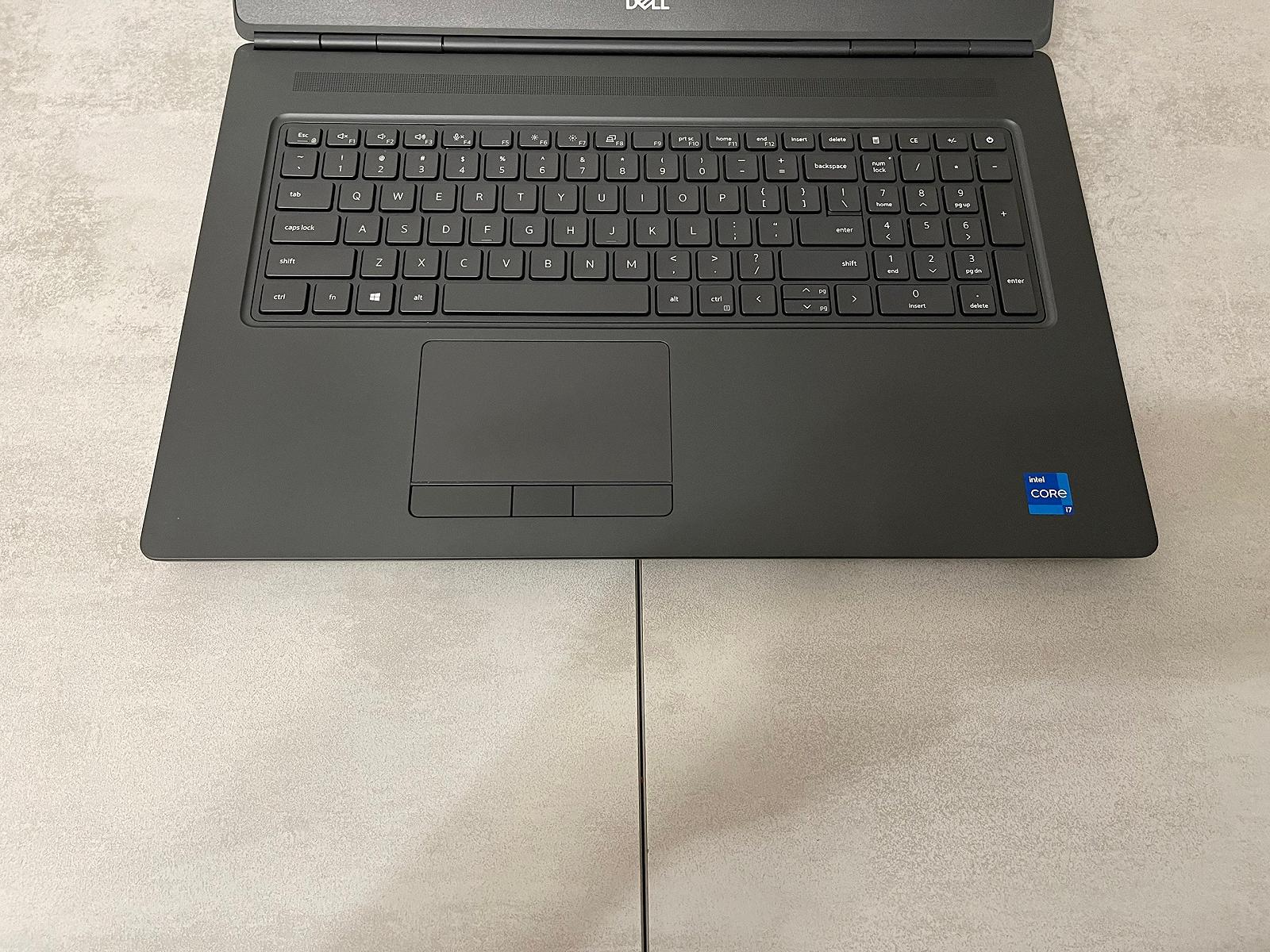 Мобільна робоча станція Dell Precision 7760, 17,3" FHD IPS, i7-11800H, 32GB, 512GB SSD, RTX 3080 16GB, фото №3