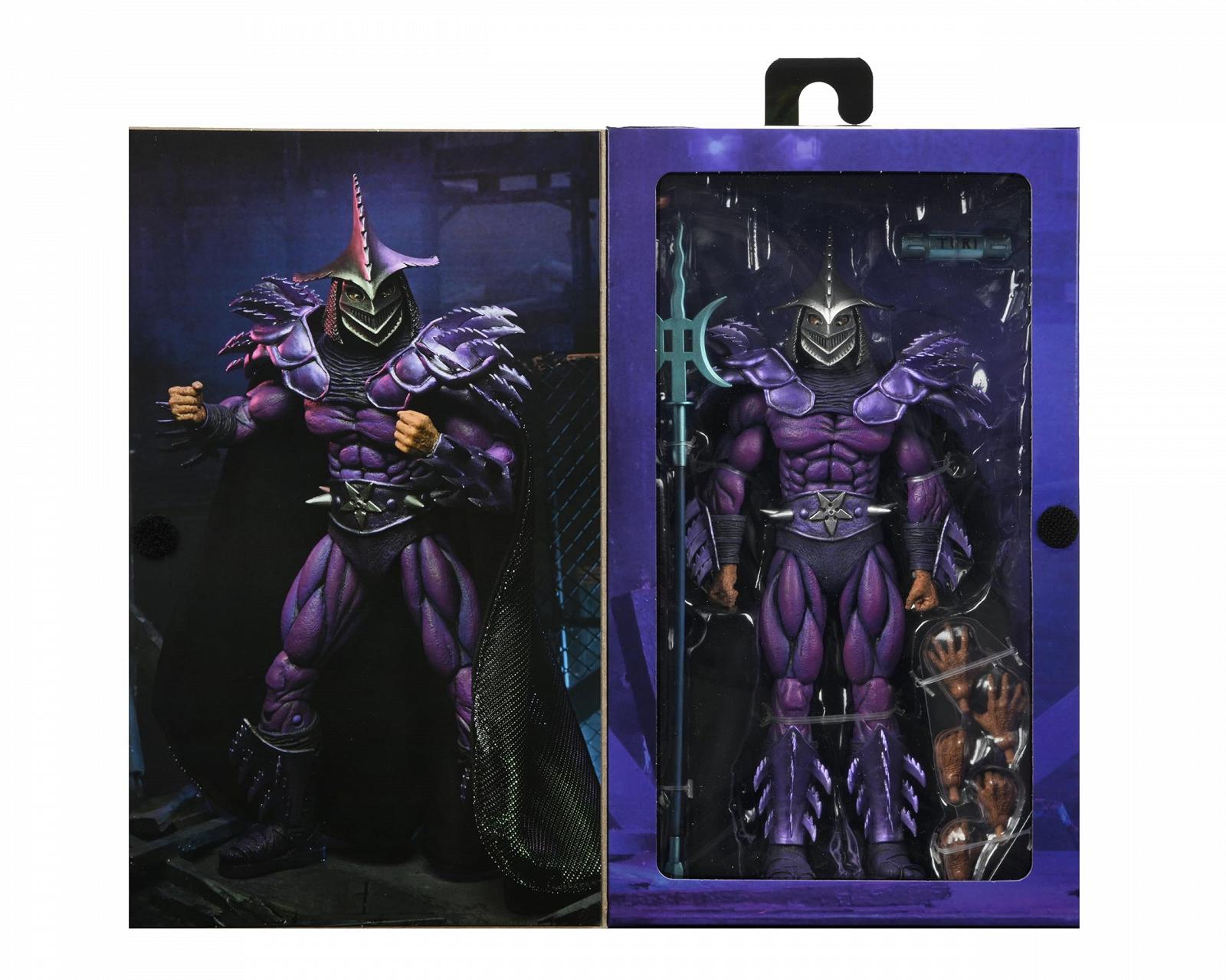 Фігурка NECA Teenage Mutant Ninja Turtles Ultimate Shredder 7 дюймів, чорно-фіолетова, з принтом, фото №3