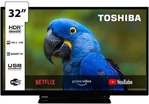 Телевізор 32" Toshiba 32L3163DG / Full HD / 60 Гц / LCD / Smart TV / Wi-Fi / T2 - Фото 1
