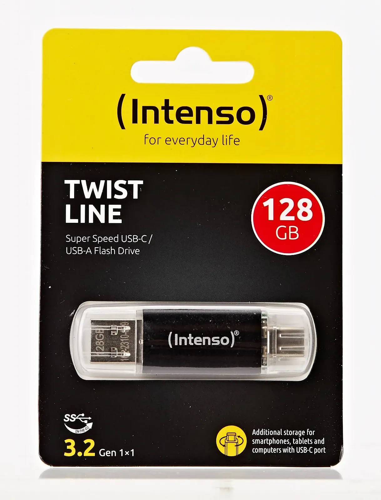 USB-накопичувач Intenso Twist Line 128 GB Dual USB 3.2 Gen 1x1 USB-C USB-A 70 MB/s Anthracite, фото №5