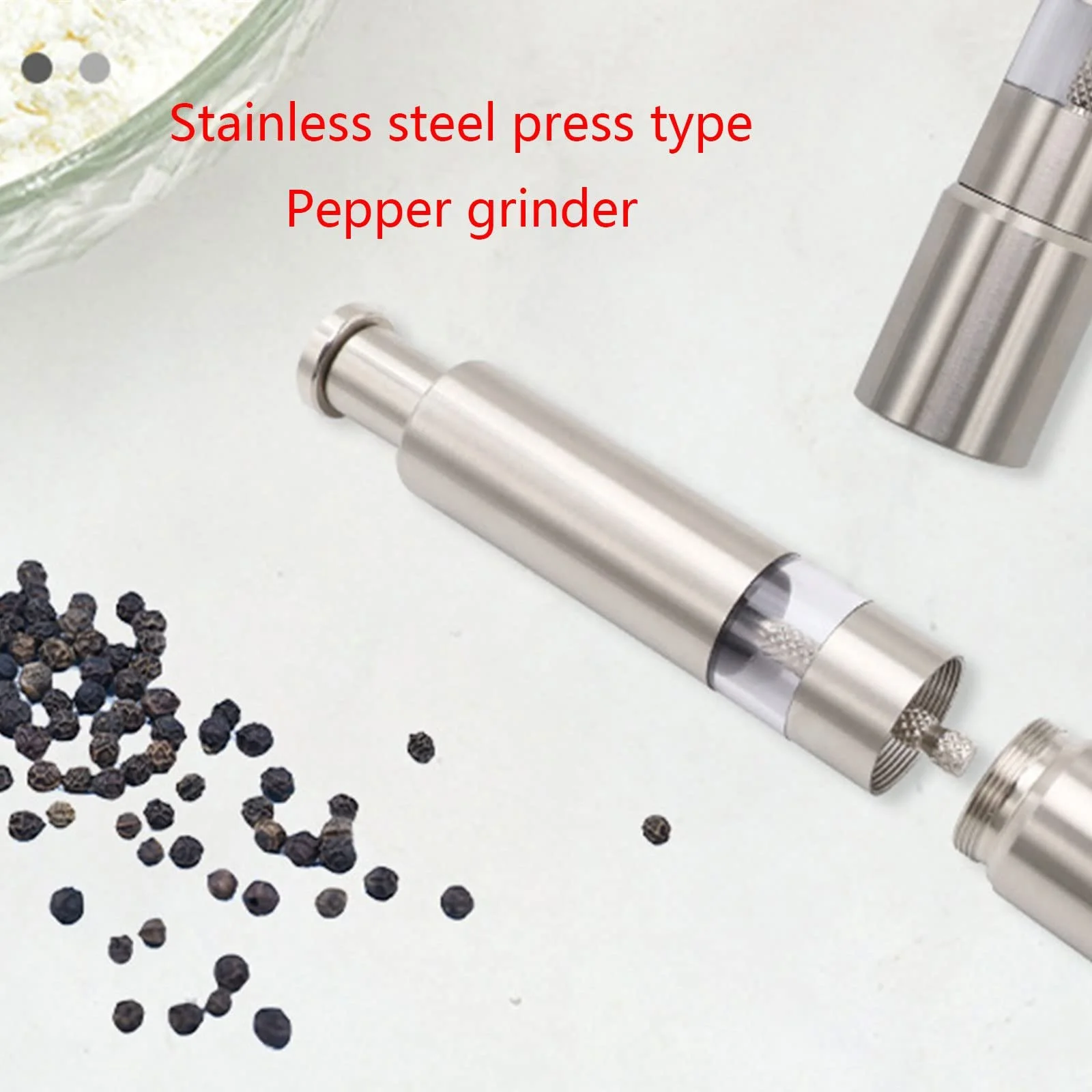 Ручний млин нержавіюча сталь для спецій для приготування їжі, фото №7