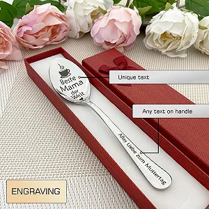 Ложка для кави Найкраща Мама у Світі з персоналізацією synthetic.ua - Фото 1