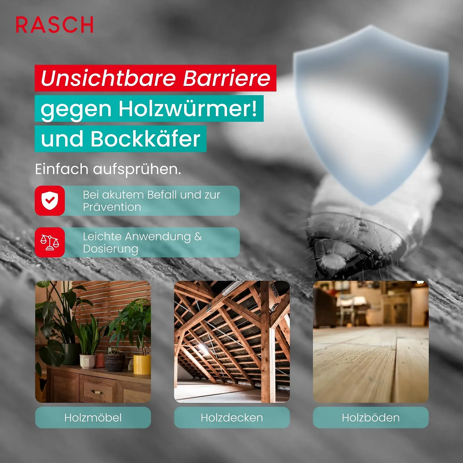 Спрей проти деревоточців Rasch Home Defender 500 мл, фото №3