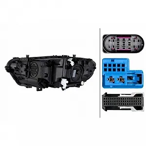 Фара головного света HELLA 1EX 015 569-721 для MERCEDES-BENZ правая synthetic.ua - Фото 1