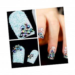 Стразы для ногтей разноцветные кристаллы 4000 шт - Фото 1