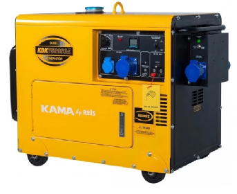 Дизельний генератор KDK7500SCA 6.9KVA, однофазний 230V, фото №1