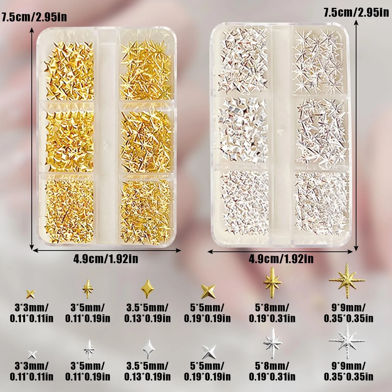 Шарми для нігтів Star, 2 коробки, фото №2